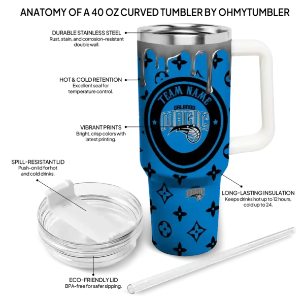 custom orlando magic bullseye drips blue curved tumbler new arrival 1.webp