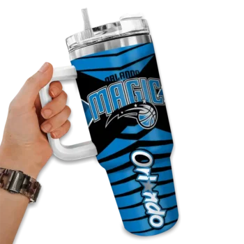 custom orlando magic chevron layers blue curved tumbler fashion forward 1.webp