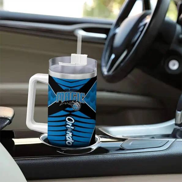 custom orlando magic chevron layers blue curved tumbler trendy 1.webp