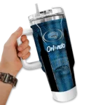 custom orlando magic hexagon armor blue curved tumbler best selling 1.webp