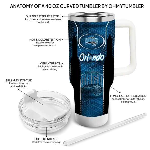 custom orlando magic hexagon armor blue curved tumbler new arrival 1.webp