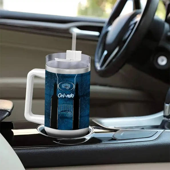 custom orlando magic hexagon armor blue curved tumbler trendy 1.webp