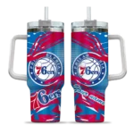 custom philadelphia 76ers abstract paths blue curved tumbler best selling 1.webp