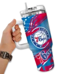 custom philadelphia 76ers abstract paths blue curved tumbler best selling 1.webp