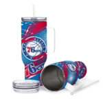 custom philadelphia 76ers abstract paths blue curved tumbler best selling 1.webp