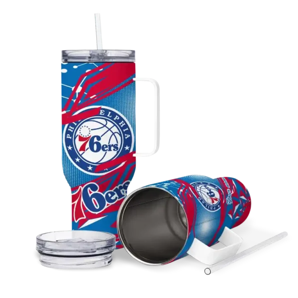 custom philadelphia 76ers abstract paths blue curved tumbler high quality 1.webp