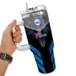 custom philadelphia 76ers arrow armor blue black curved tumbler best selling 1.webp