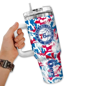 custom philadelphia 76ers camo mashup blue white curved tumbler fashion forward 1.webp