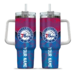 custom philadelphia 76ers chevron stripe blue curved tumbler best selling 1.webp