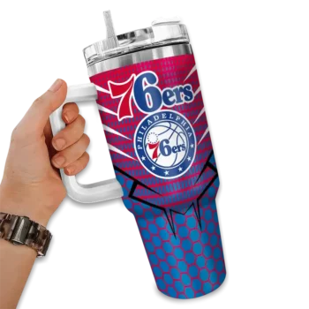 custom philadelphia 76ers hex texture blue curved tumbler fashion forward 1.webp