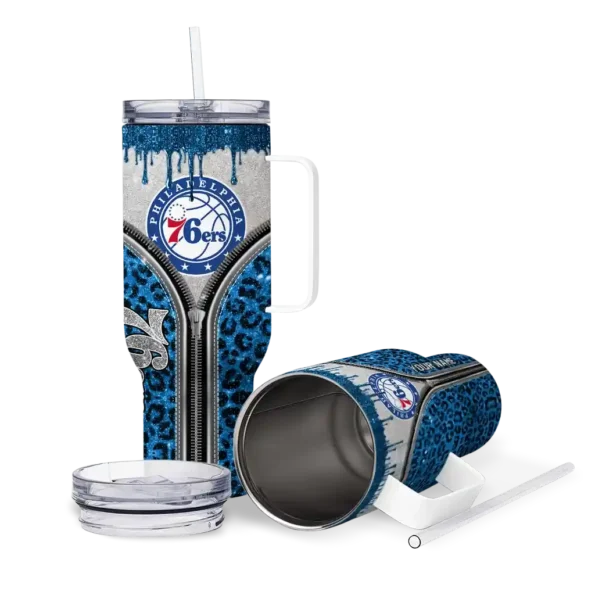 custom philadelphia 76ers leopard zipper blue curved tumbler high quality 1.webp
