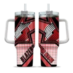 custom portland trail blazers arrow burst red curved tumbler best selling 1.webp