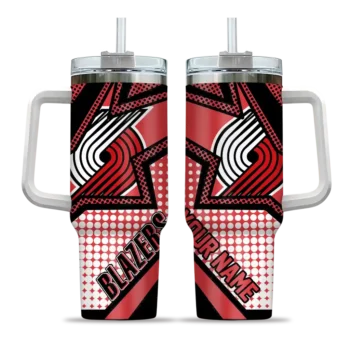 custom portland trail blazers arrow burst red curved tumbler best selling 1.webp
