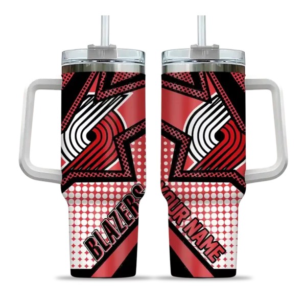 custom portland trail blazers arrow burst red curved tumbler best selling 1.webp