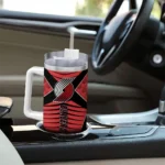 custom portland trail blazers chevron layers red curved tumbler best selling 1.webp