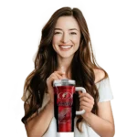 custom portland trail blazers hexagon armor red curved tumbler best selling 1.webp