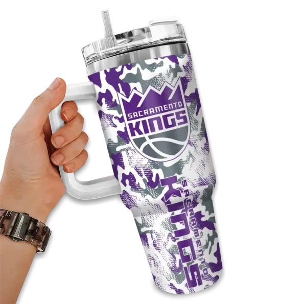 custom sacramento kings camo mashup purple white curved tumbler fashion forward 1.webp