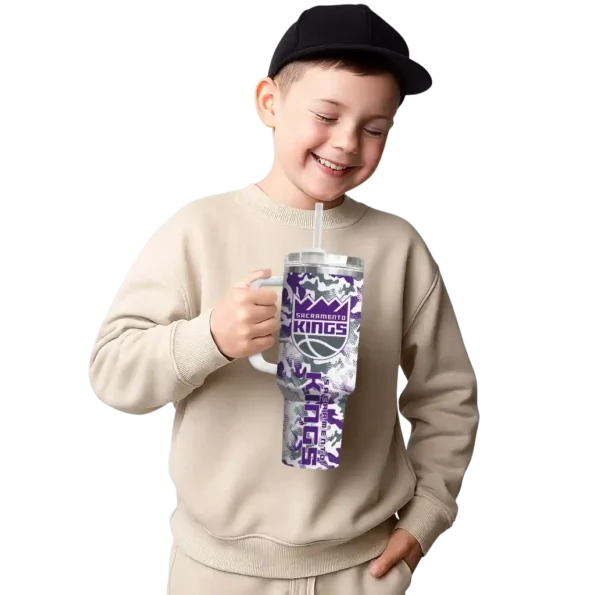 custom sacramento kings camo mashup purple white curved tumbler latest model 1.webp