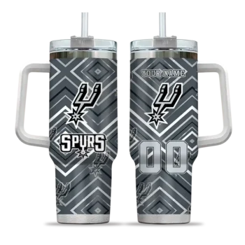 custom san antonio spurs bold diamonds silver curved tumbler best selling 1.webp