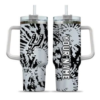 custom san antonio spurs burst swirl silver curved tumbler best selling 1.webp