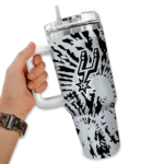 custom san antonio spurs burst swirl silver curved tumbler best selling 1.webp