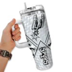 custom san antonio spurs chevron angle silver curved tumbler best selling 1.webp