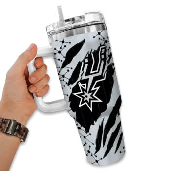 custom san antonio spurs claw cut silver black curved tumbler fashion forward 1.webp
