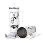 custom san antonio spurs geometric prism silver curved tumbler best selling 1.webp