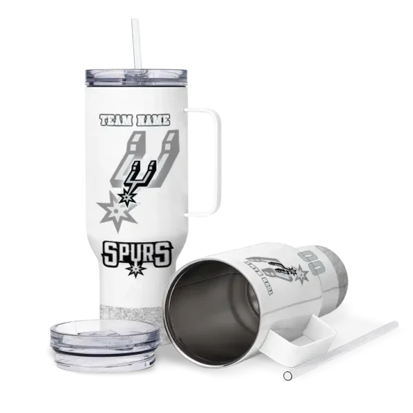 custom san antonio spurs geometric prism silver curved tumbler high quality 1.webp
