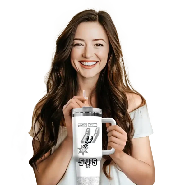 custom san antonio spurs geometric prism silver curved tumbler premium grade 1.webp