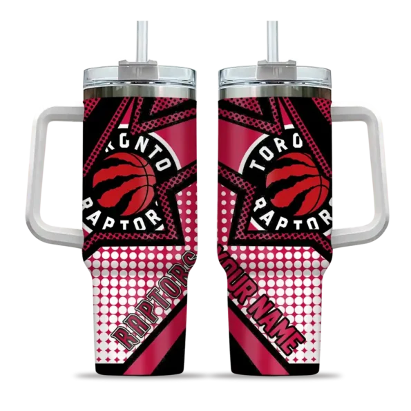custom toronto raptors arrow burst red curved tumbler best selling 1.webp