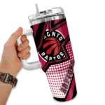 custom toronto raptors arrow burst red curved tumbler best selling 1.webp