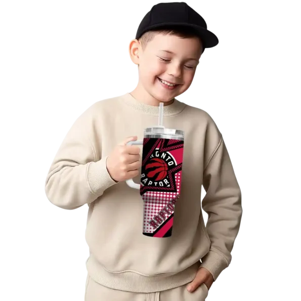 custom toronto raptors arrow burst red curved tumbler latest model 1.webp