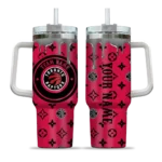 custom toronto raptors bullseye drips red curved tumbler best selling 1.webp