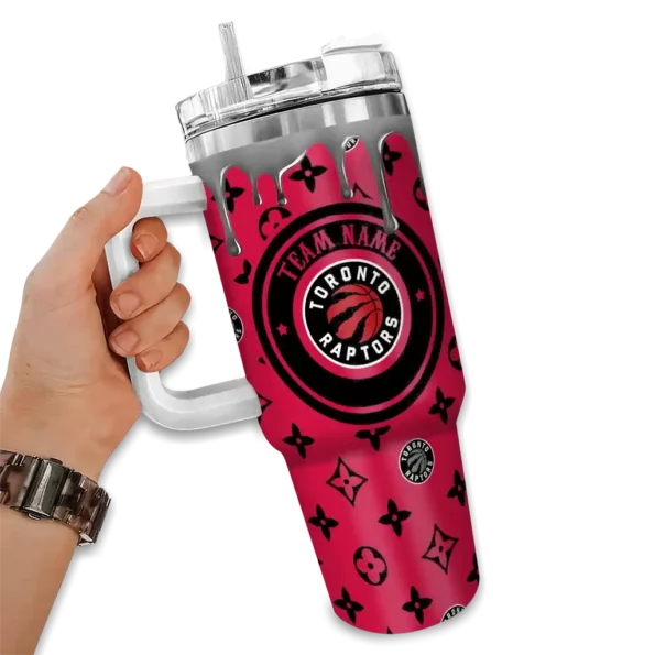 custom toronto raptors bullseye drips red curved tumbler fashion forward 1.webp