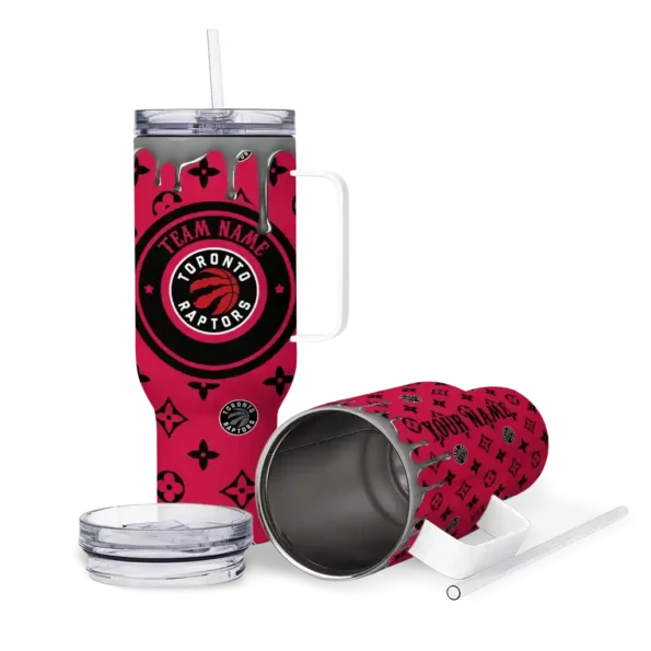 custom toronto raptors bullseye drips red curved tumbler high quality 1.webp