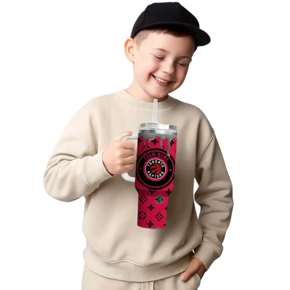 custom toronto raptors bullseye drips red curved tumbler latest model 1.webp
