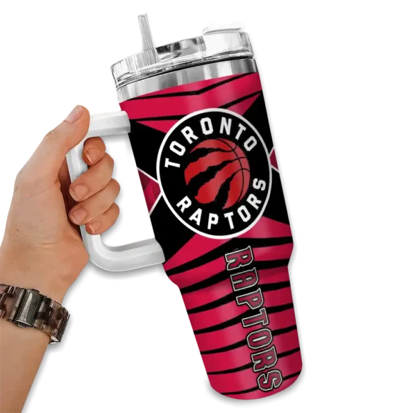 custom toronto raptors chevron layers red curved tumbler fashion forward 1.webp