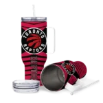 custom toronto raptors chevron layers red curved tumbler best selling 1.webp