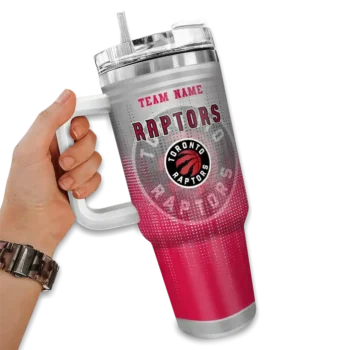 custom toronto raptors gradient dots red curved tumbler fashion forward 1.webp