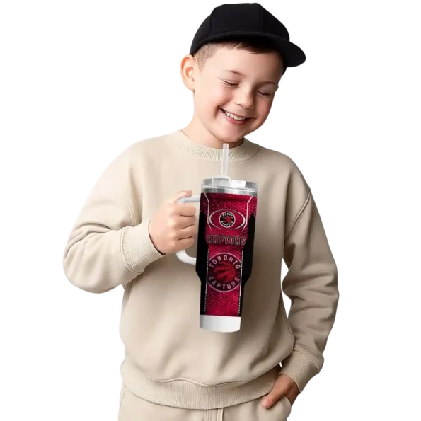 custom toronto raptors hexagon armor red curved tumbler latest model 1.webp