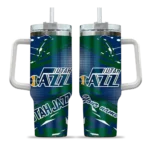 custom utah jazz abstract paths navy curved tumbler best selling 1.webp