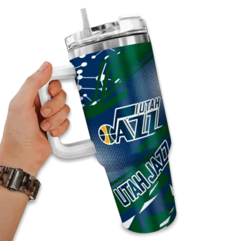 custom utah jazz abstract paths navy curved tumbler fashion forward 1.webp