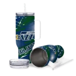 custom utah jazz abstract paths navy curved tumbler best selling 1.webp