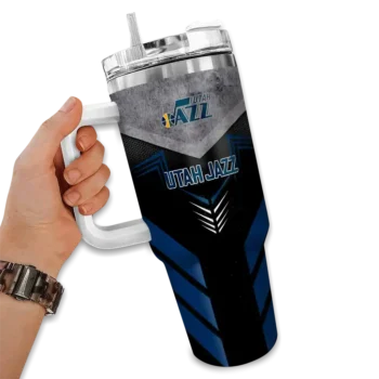 custom utah jazz arrow armor navy black curved tumbler fashion forward 1.webp