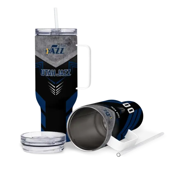 custom utah jazz arrow armor navy black curved tumbler high quality 1.webp