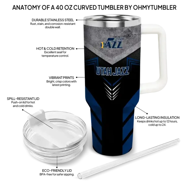 custom utah jazz arrow armor navy black curved tumbler new arrival 1.webp