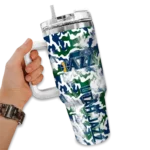 custom utah jazz camo mashup navy white curved tumbler best selling 1.webp