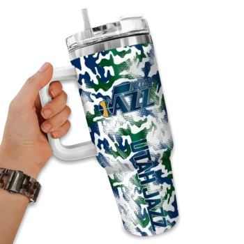 custom utah jazz camo mashup navy white curved tumbler fashion forward 1.webp