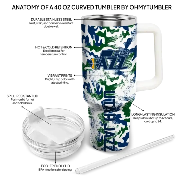 custom utah jazz camo mashup navy white curved tumbler new arrival 1.webp